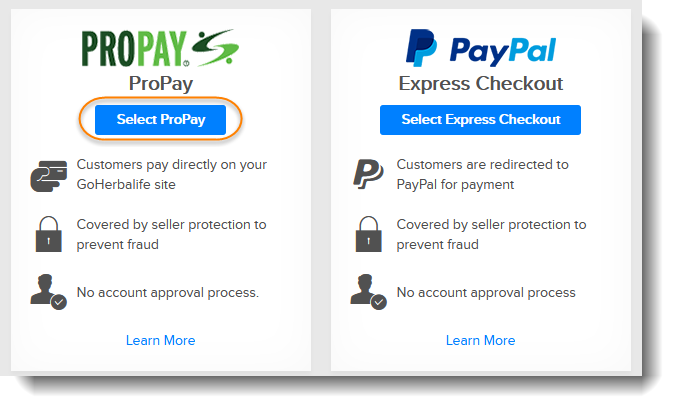 Propay and your customer website 